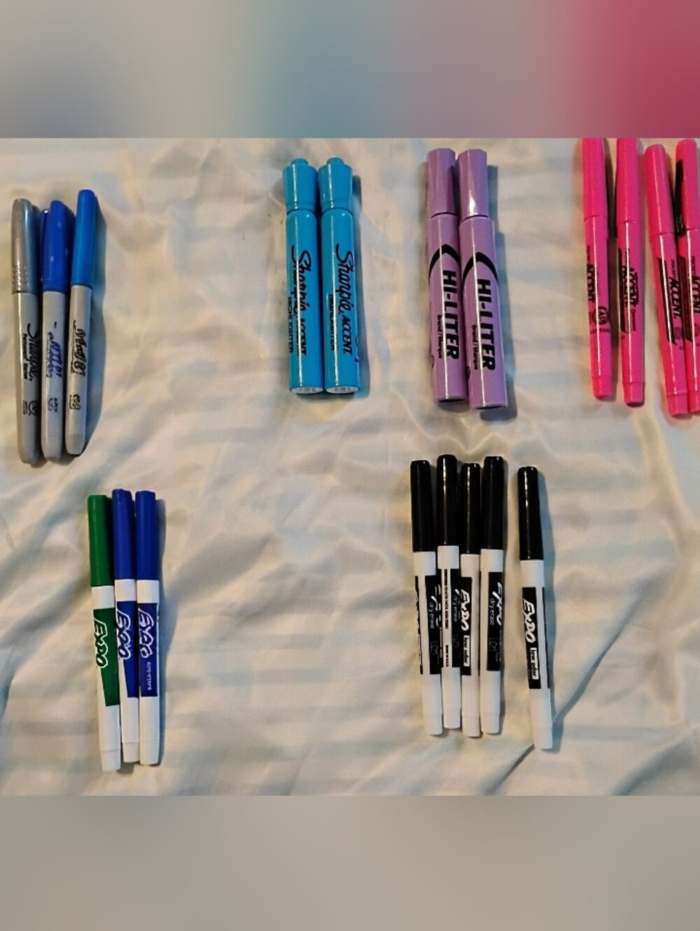 Bundle: Sharpies, Highlighters, Permanent Markers, Dry Erase Cleaner
